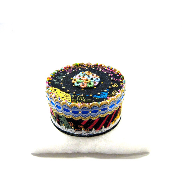 Keepsake Jewelry Trinket Box for Mementos Desk Items w/ Mini Journal + Potpourri - Picture 9 of 16